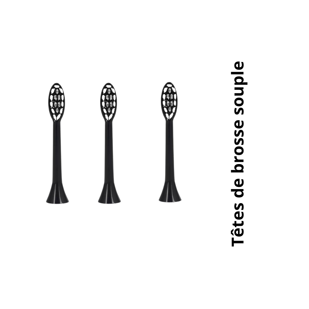 Tête de brosse Noire souple