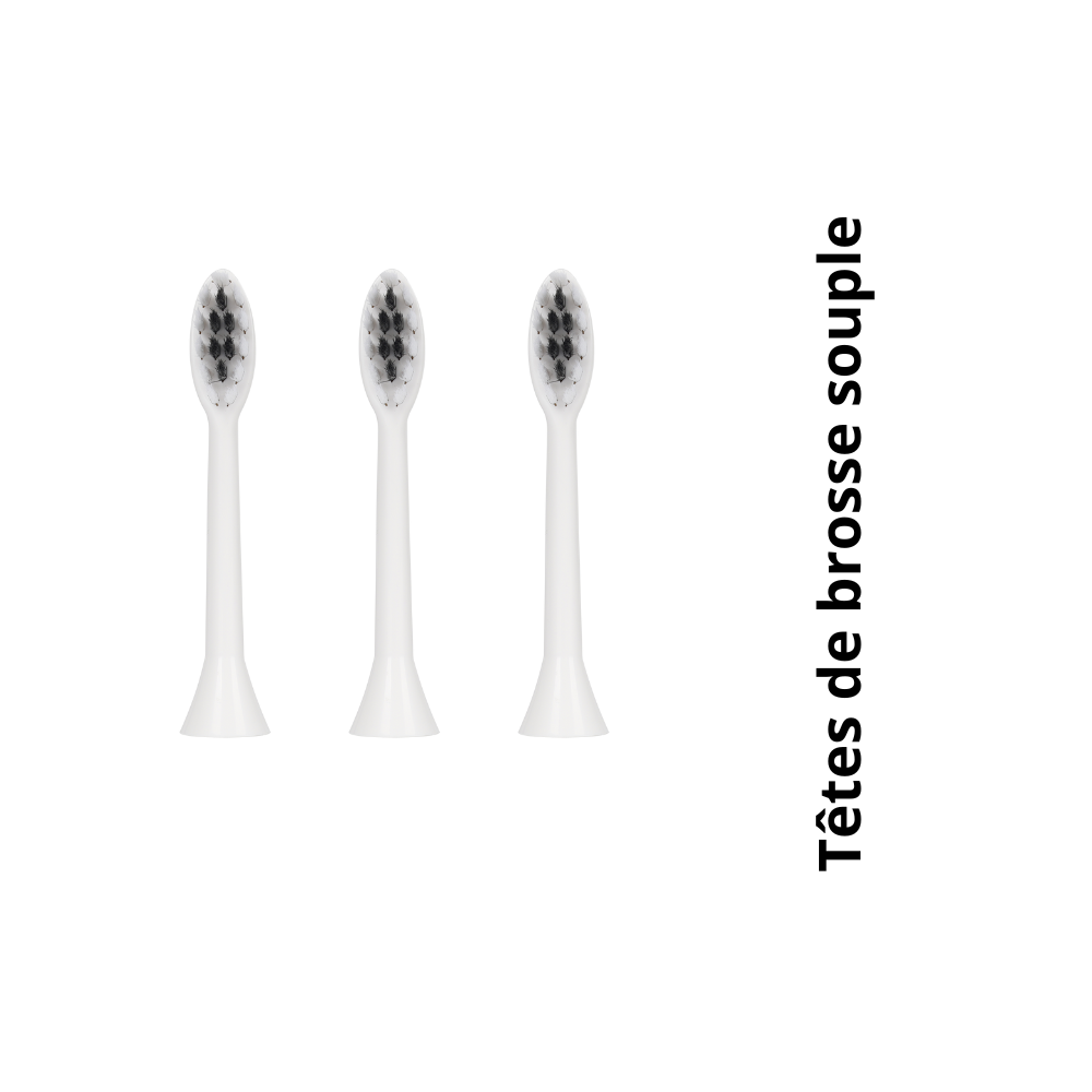 Tête de brosse Noire souple