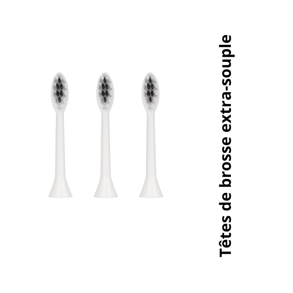 Tête de brosse Noire extra-souple