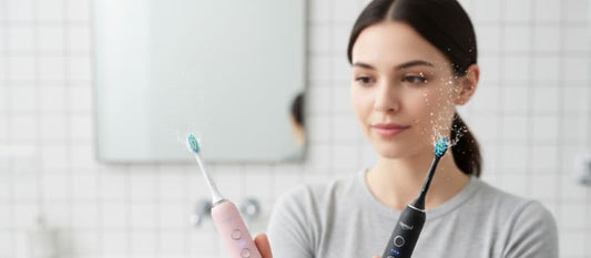 Guide étape par étape pour utiliser une brosse à dents sonique avec un angle de 45 degrés sur les gencives