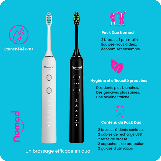 Brosse à dents sonique pearly black - Nomad.boutique
